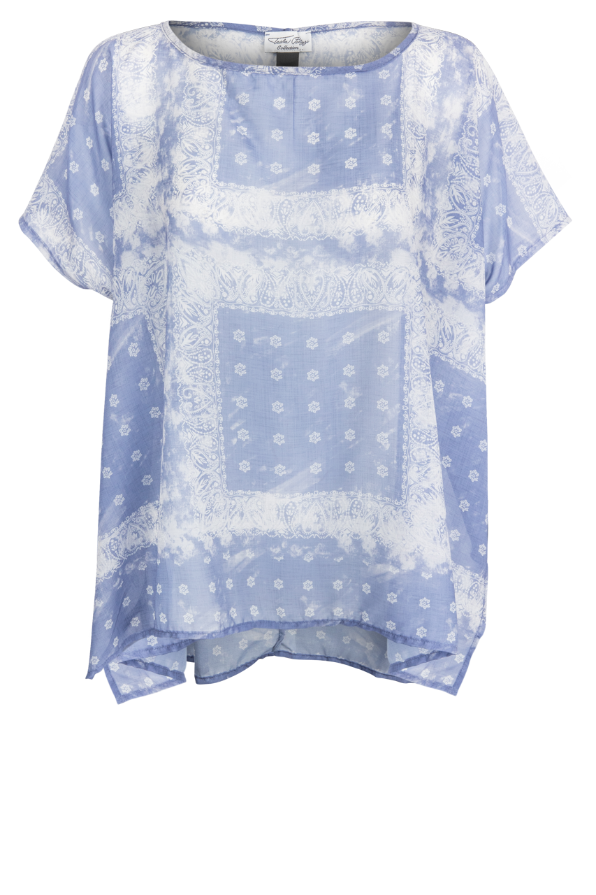 Tasha Polizzi Bandana Print Poncho Top