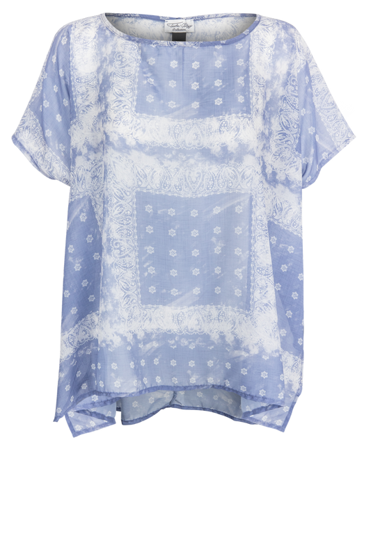 Tasha Polizzi Bandana Print Poncho Top