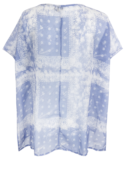 Tasha Polizzi Bandana Print Poncho Top