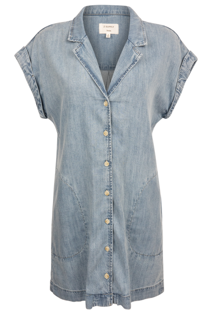 Z Supply Napa Denim Mini Dress