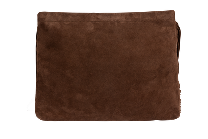 Range Revolution Suede Oversize Fringe Clutch