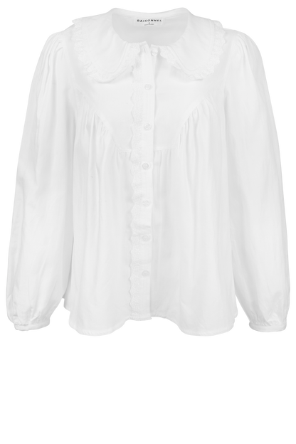 Raisonnel White Lace Blouse