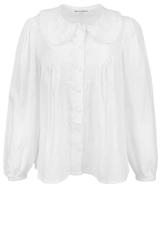 Raisonnel White Lace Blouse