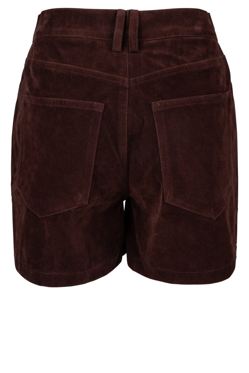 Raisonnel Brown Suede Shorts