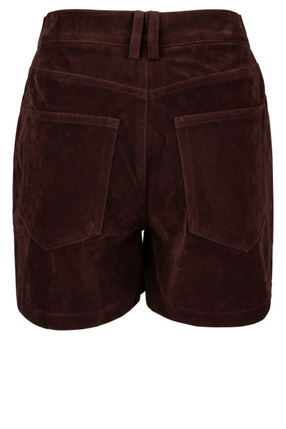 Raisonnel Brown Suede Shorts