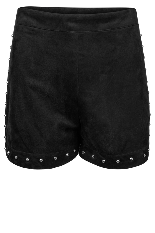 Raisonnel Black Studded Shorts