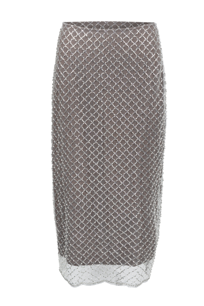 Raisonnel Sequin Mesh Midi Skirt