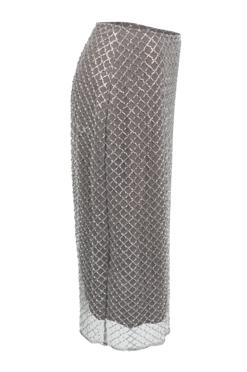 Raisonnel Sequin Mesh Midi Skirt
