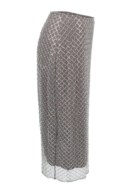 Raisonnel Sequin Mesh Midi Skirt