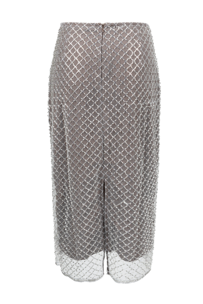 Raisonnel Sequin Mesh Midi Skirt