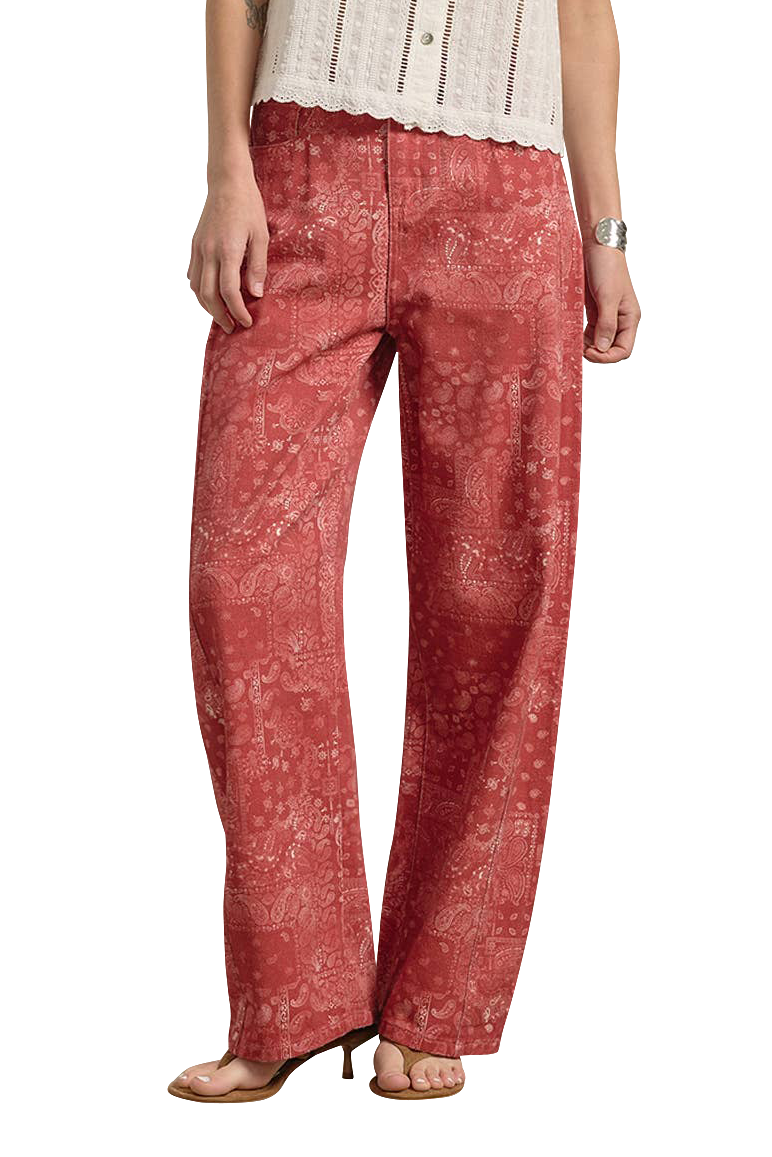 Raisonnel Bandana Print Wide Leg Pants