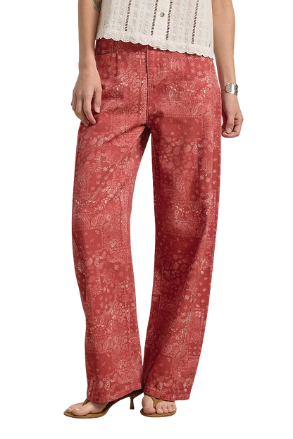 Raisonnel Bandana Print Wide Leg Pants