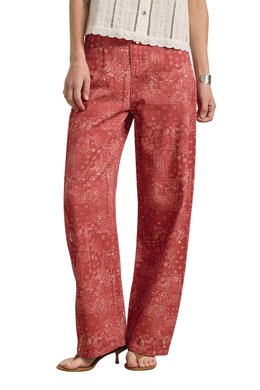 Raisonnel Bandana Print Wide Leg Pants