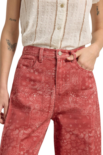 Raisonnel Bandana Print Wide Leg Pants