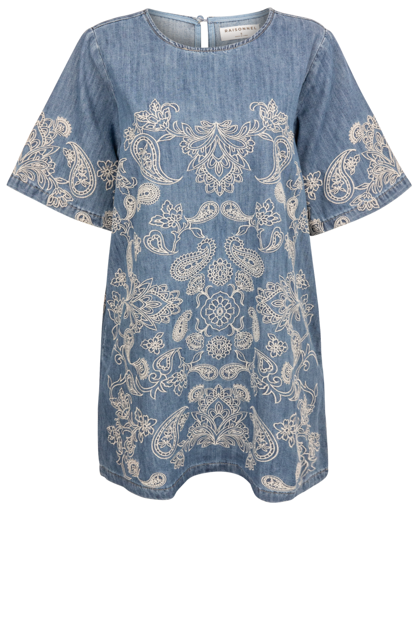 Raisonnel Paisley Denim Dress