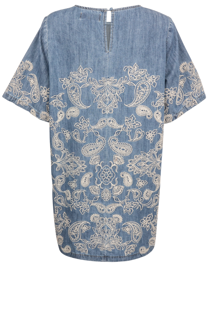 Raisonnel Paisley Denim Dress