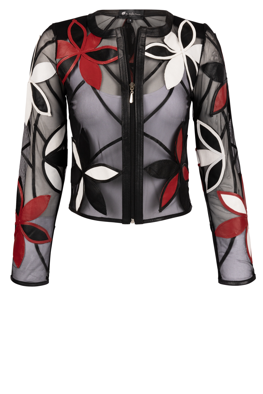 Belgin Francis Multi-Colored Flower Jacket