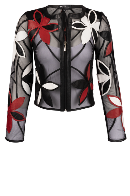 Belgin Francis Multi-Colored Flower Jacket