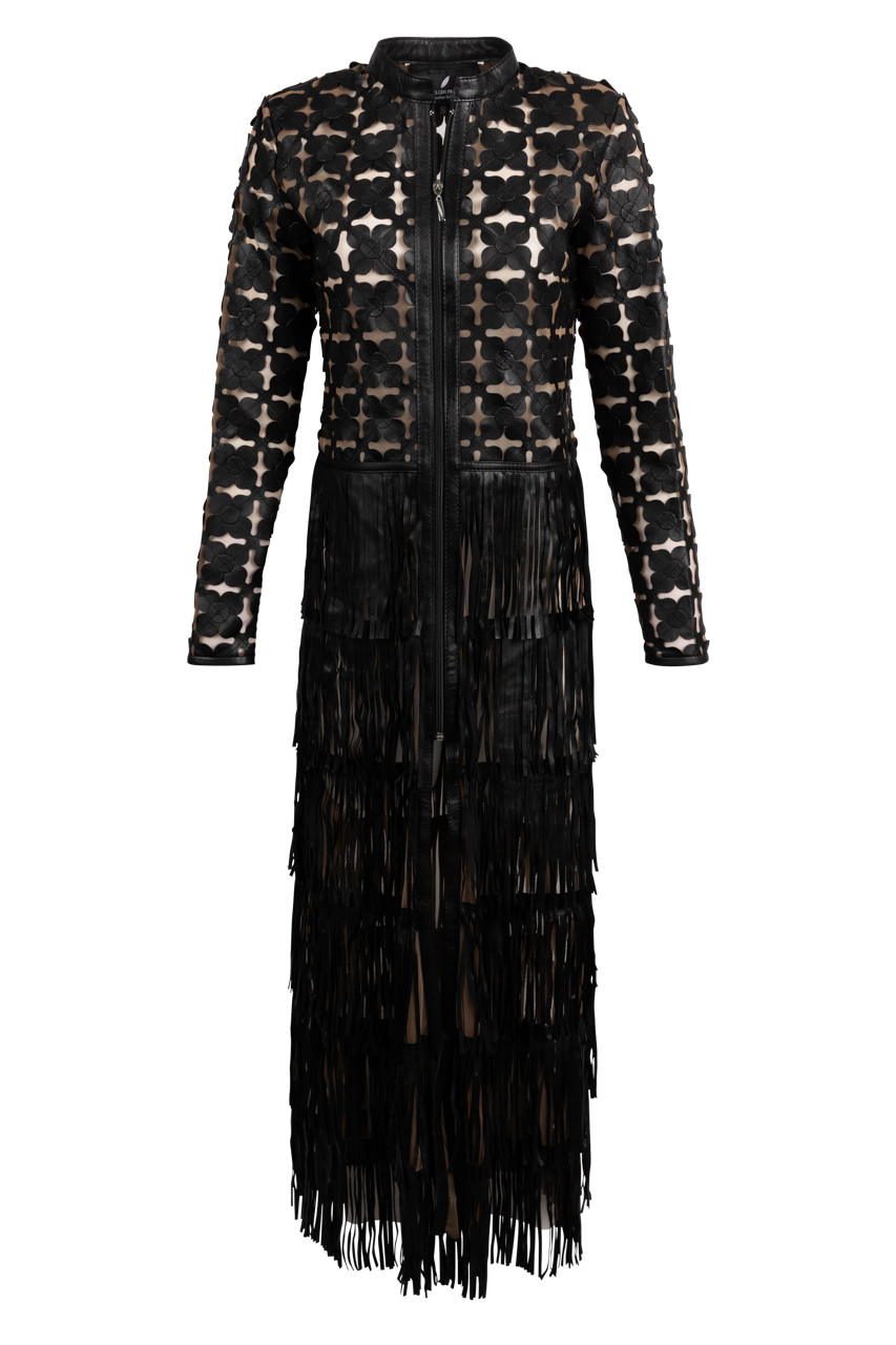 Belgin Francis Long Fringe Coat