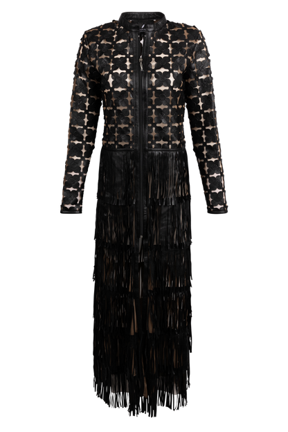 Belgin Francis Long Fringe Coat