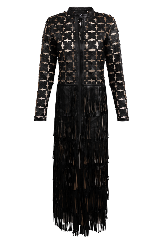 Belgin Francis Long Fringe Coat