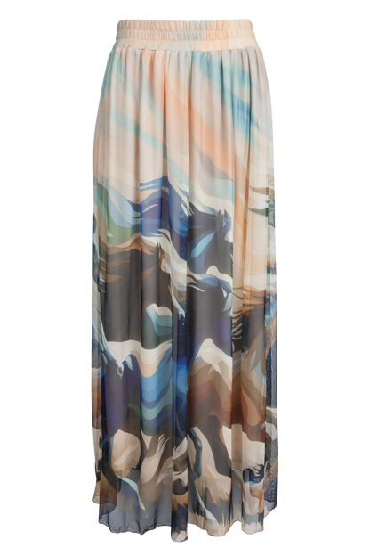W.A.Y. Horse Print Midi Skirt