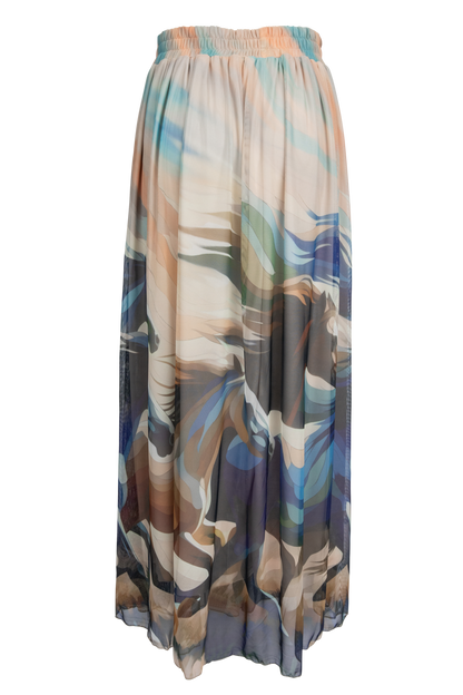 W.A.Y. Horse Print Midi Skirt