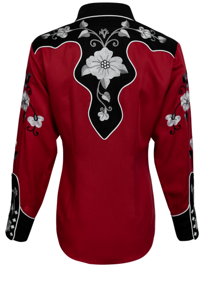 H Bar C Snap Front Santa Ana Shirt - Red