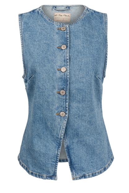 Free People Denim Aimee Vest