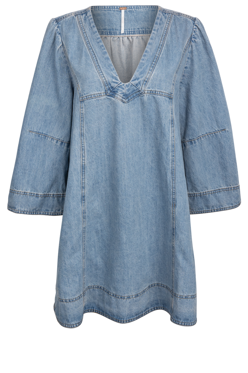 Free People Goldie Baloon Sleeve Mini Dress