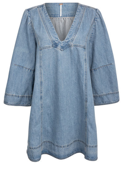 Free People Goldie Baloon Sleeve Mini Dress