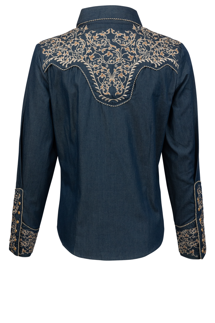 Scully Women's Western Embroidered Shirt