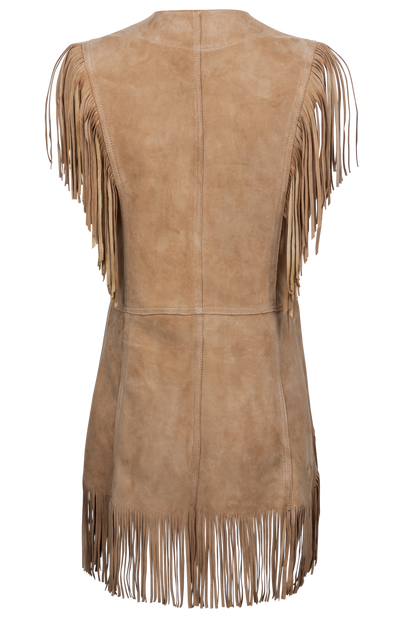 Juan Antonio Suede Fringe Vest