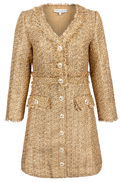 Hale Bob Elina Boucle Tweed Dress