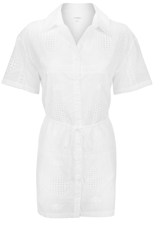 Z Supply Annabelle Eyelet Shirt Dress