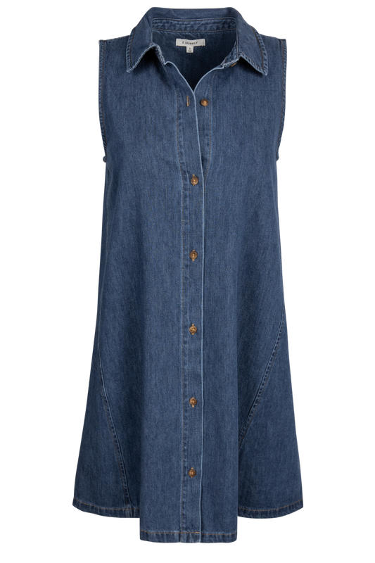 New Day Denim Sleeveless Mini Dress