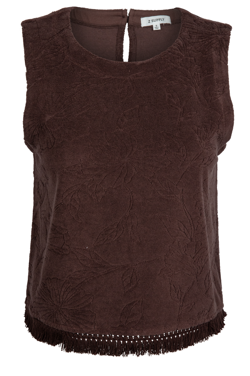Sable Bloom Fringe Top