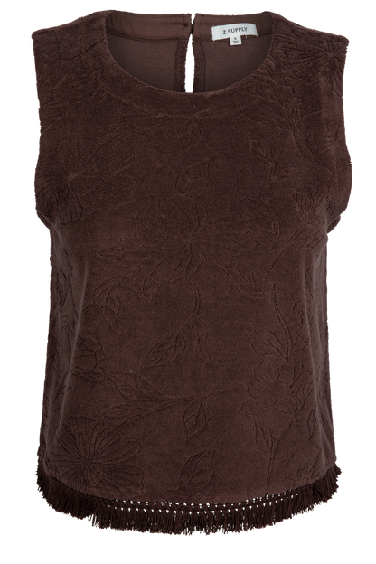 Sable Bloom Fringe Top
