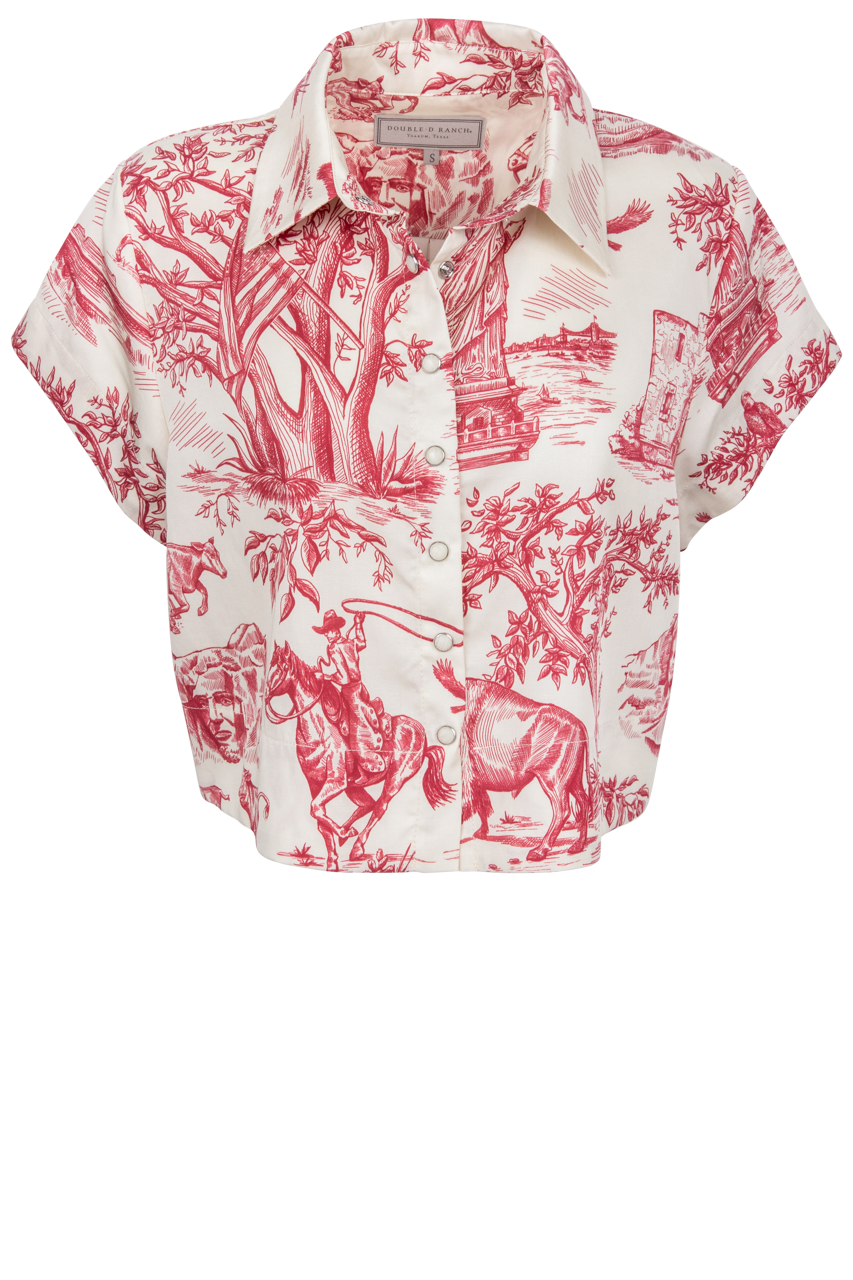 Double D Ranch American Heritage Toile Top