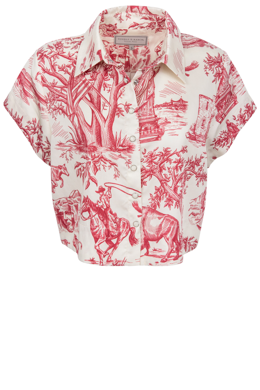 Double D Ranch American Heritage Toile Top