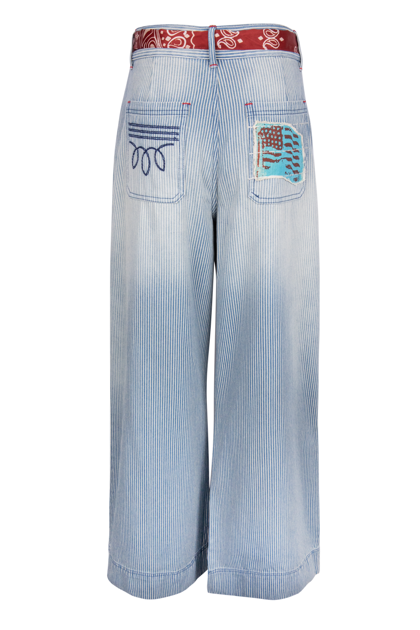 Double D Ranch Patchwork Wide Leg Pants