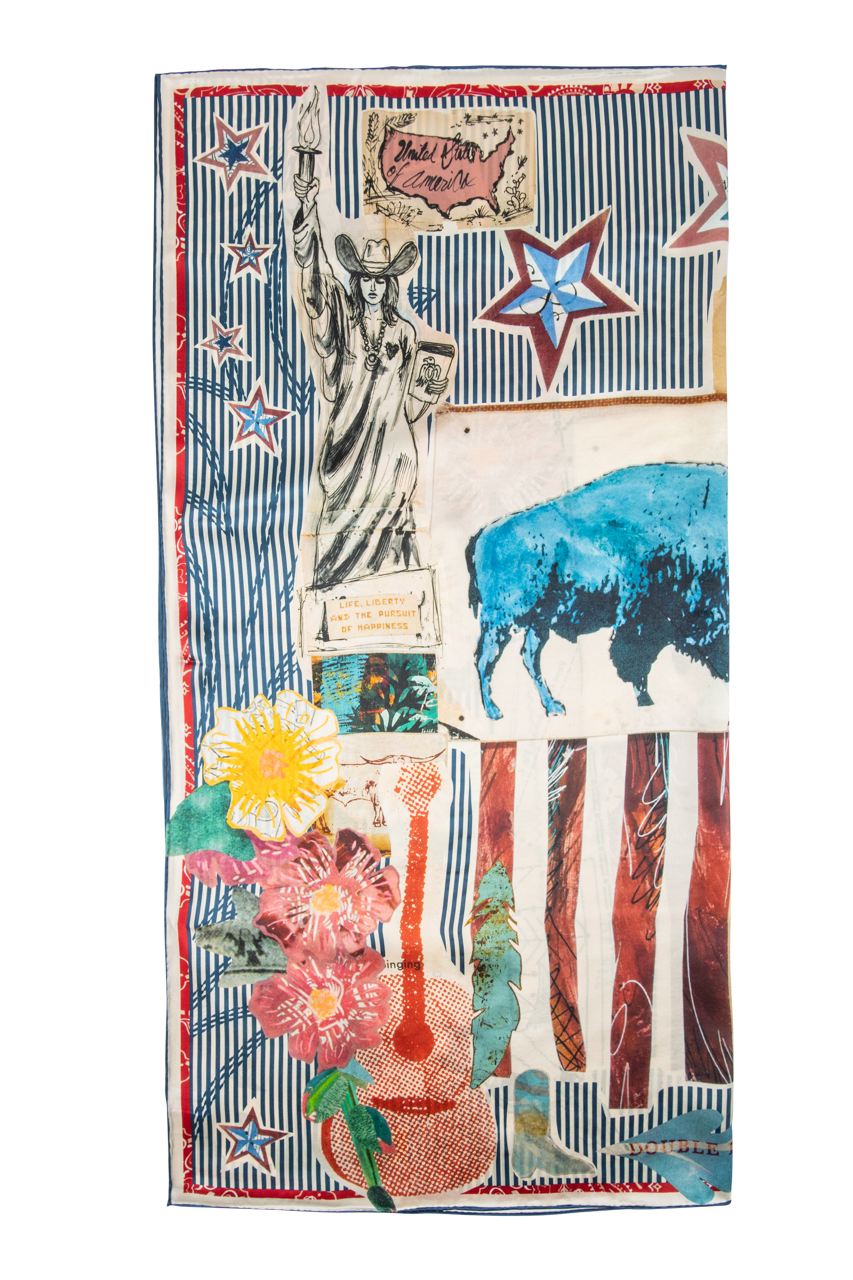 Double D Ranch Stars, Stripes & Blooms Scarf