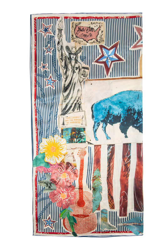 Double D Ranch Stars, Stripes & Blooms Scarf