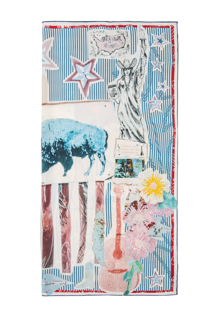 Double D Ranch Stars, Stripes & Blooms Scarf