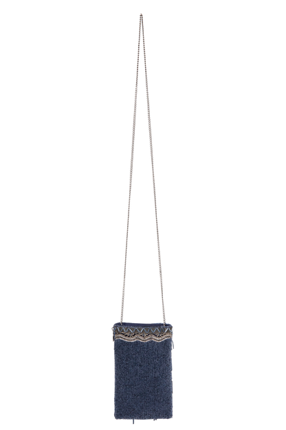 Mary Frances True Blue Phone Bag