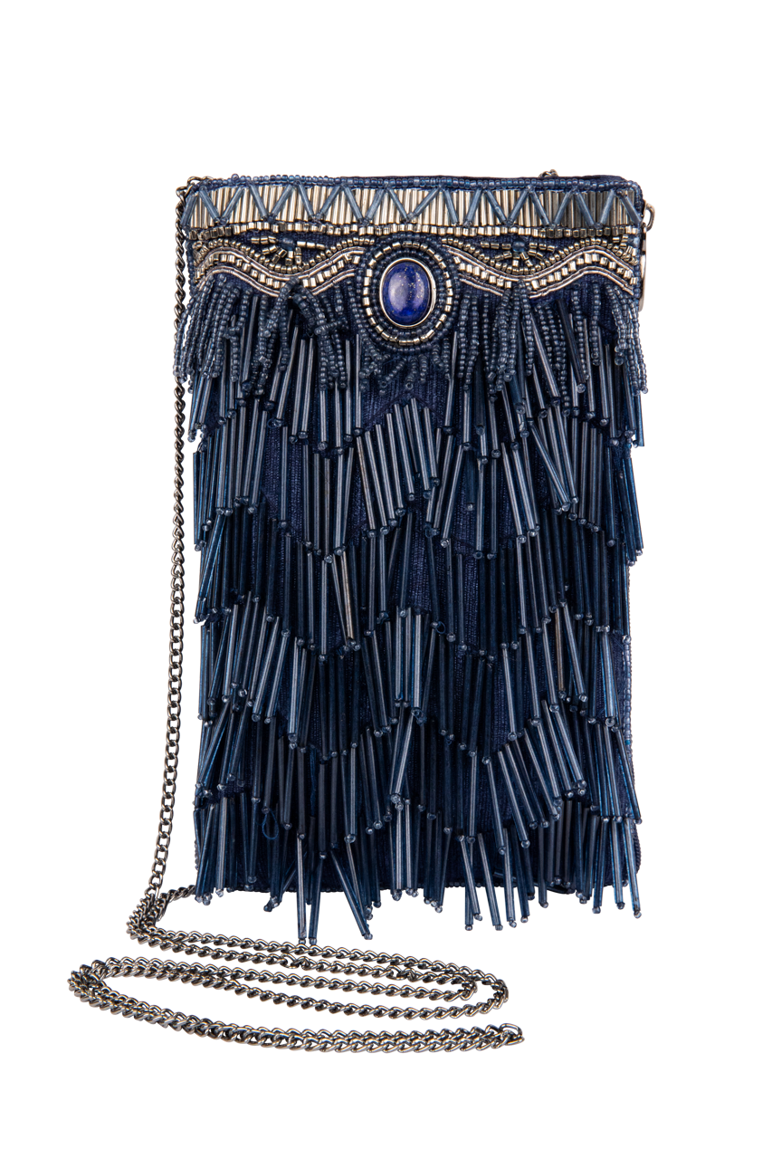 Mary Frances True Blue Phone Bag