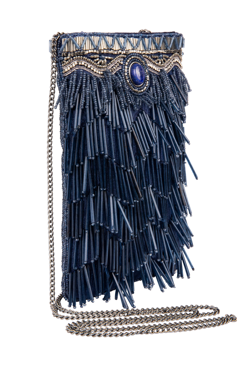 Mary Frances True Blue Phone Bag