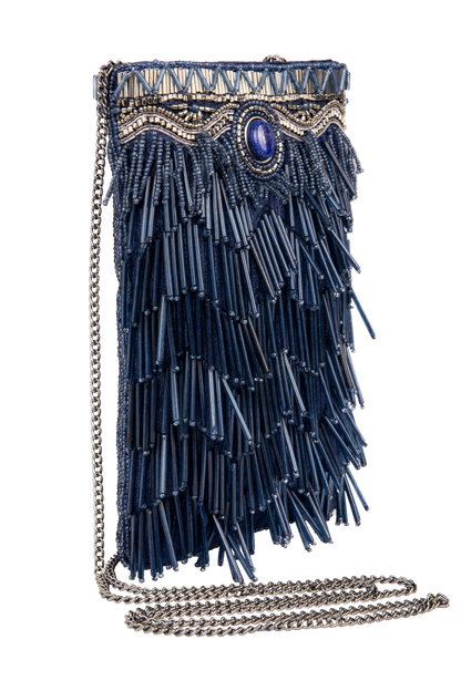 Mary Frances True Blue Phone Bag