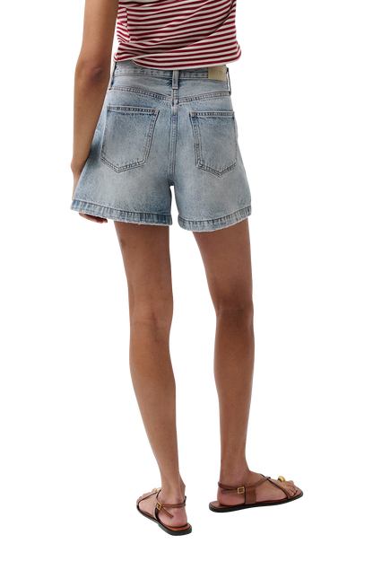 Pistola Saige High Rise A-Line Shorts - French Riviera