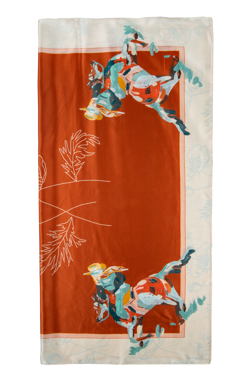 Poppy Cowgirl Silk Scarf